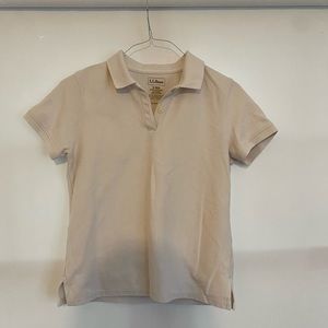 L.L. Bean White Polo